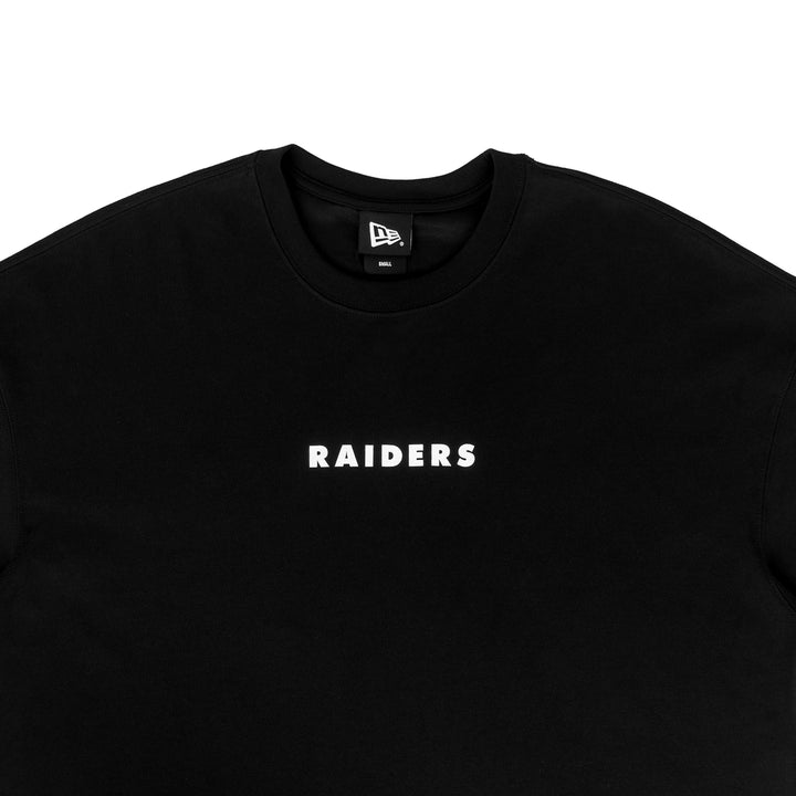 Las Vegas Raiders NFL Logo Black Oversized Short Sleeve T-Shirt