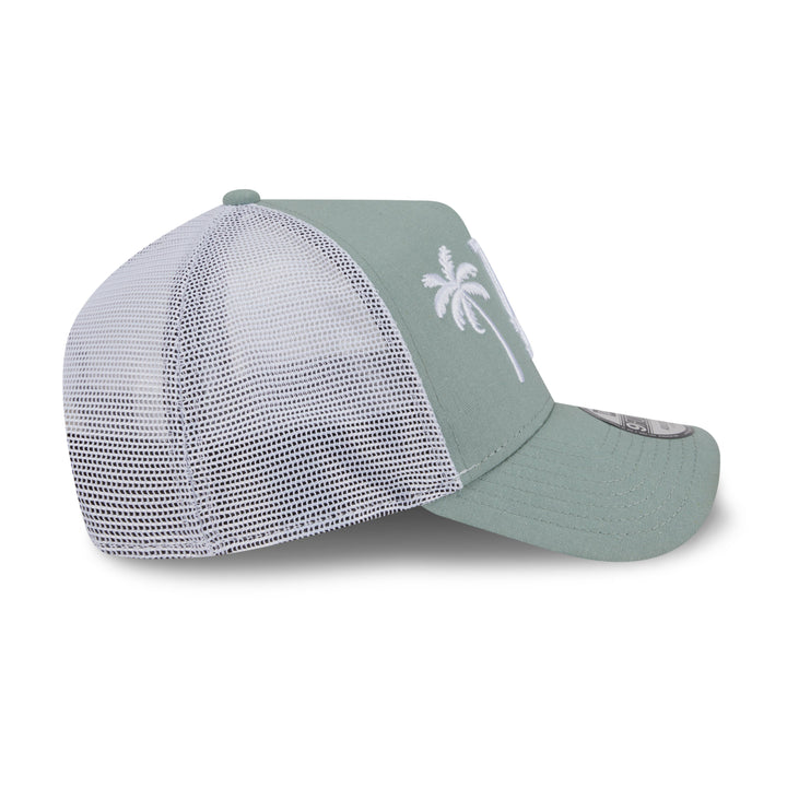 9FORTY A-Frame Trucker Los Angeles Dodgers Resort Everest Green Snapback
