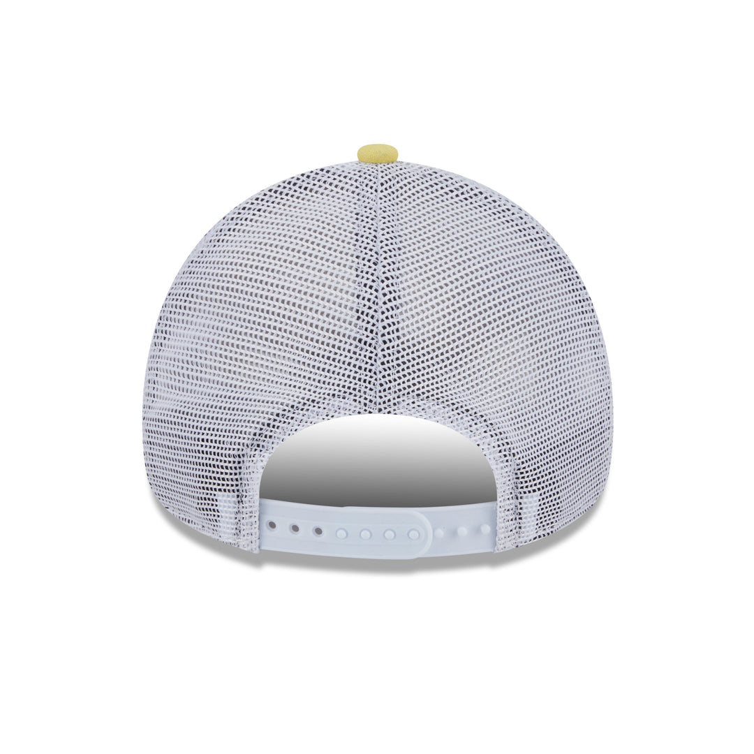 9FORTY A-Frame Trucker Los Angeles Dodgers Resort Baby Yellow Snapback