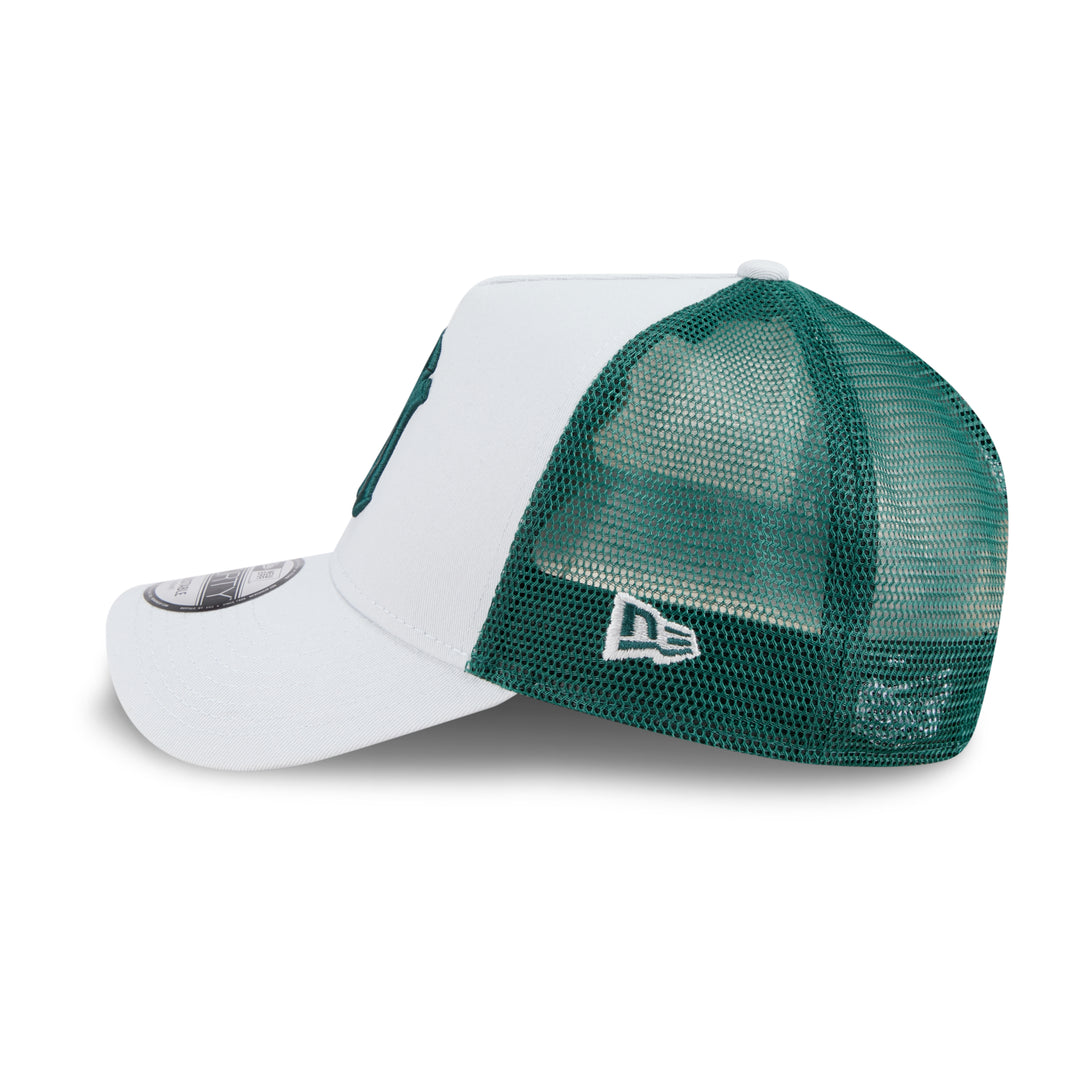 9FORTY A-Frame Trucker New York Yankees Color Era Silver Snow Green Snapback