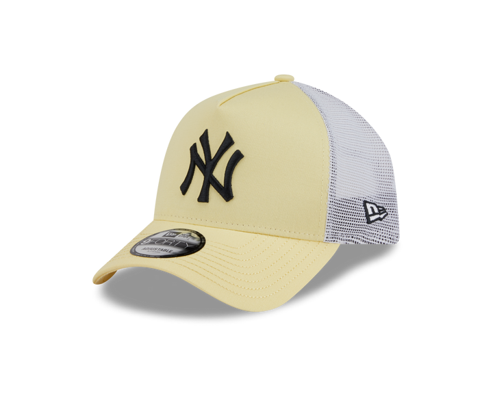 9FORTY A-Frame Trucker New York Yankees Color Era Baby Yellow Snapback