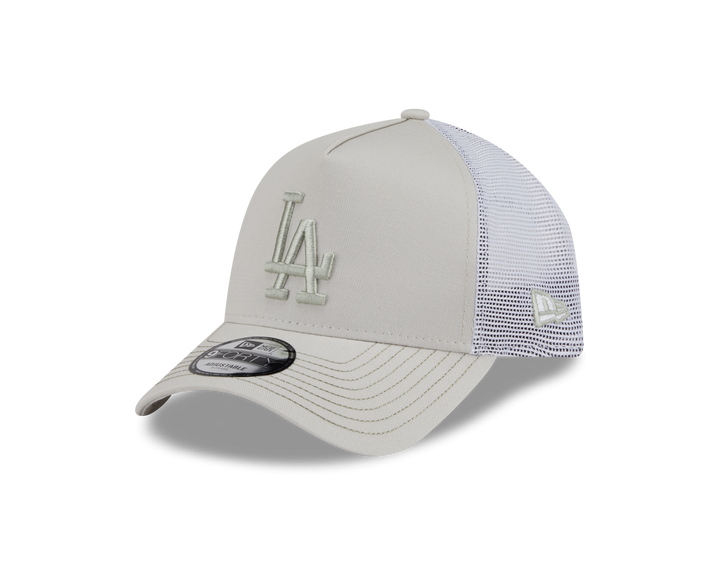 9FORTY A-Frame Trucker Los Angeles Dodgers Color Era Vintage Stone Snapback