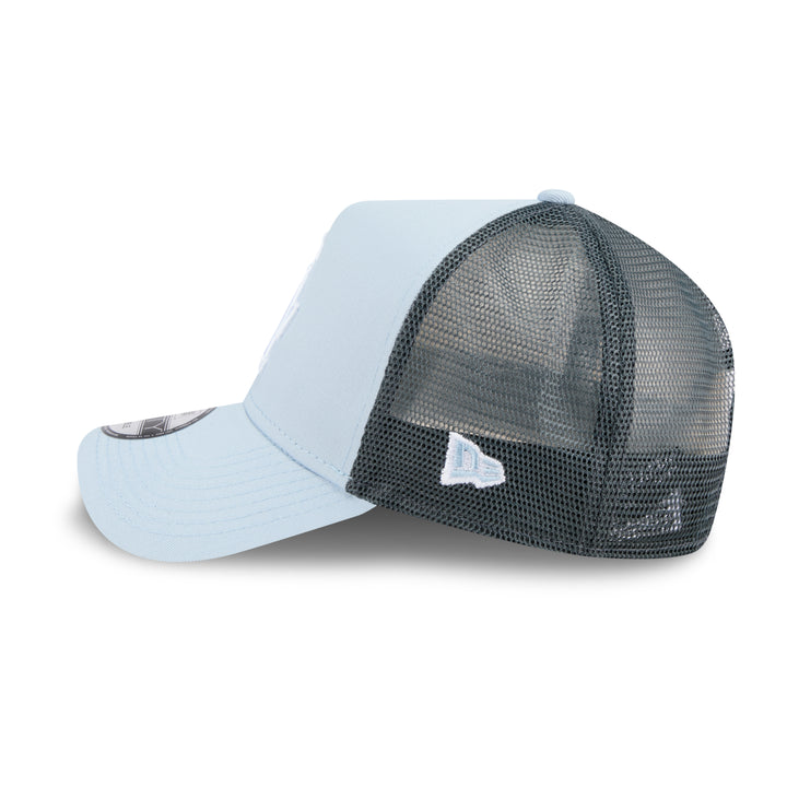 9FORTY A-Frame Trucker Los Angeles Dodgers Color Era Soft Blue Navy Gray Snapback