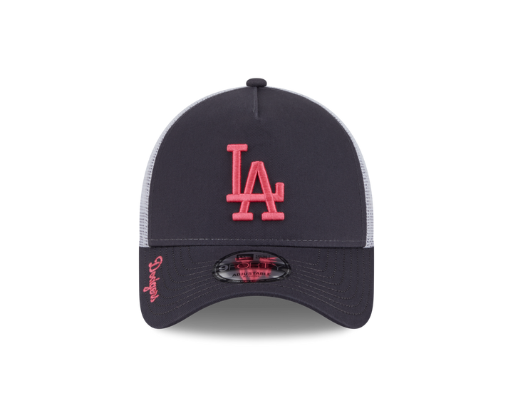 9FORTY A-Frame Trucker Los Angeles Dodgers Color Era Graphite Snapback