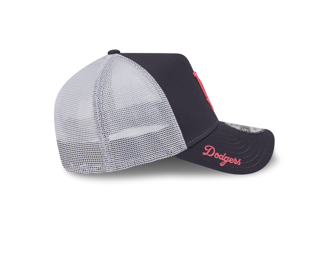 9FORTY A-Frame Trucker Los Angeles Dodgers Color Era Graphite Snapback