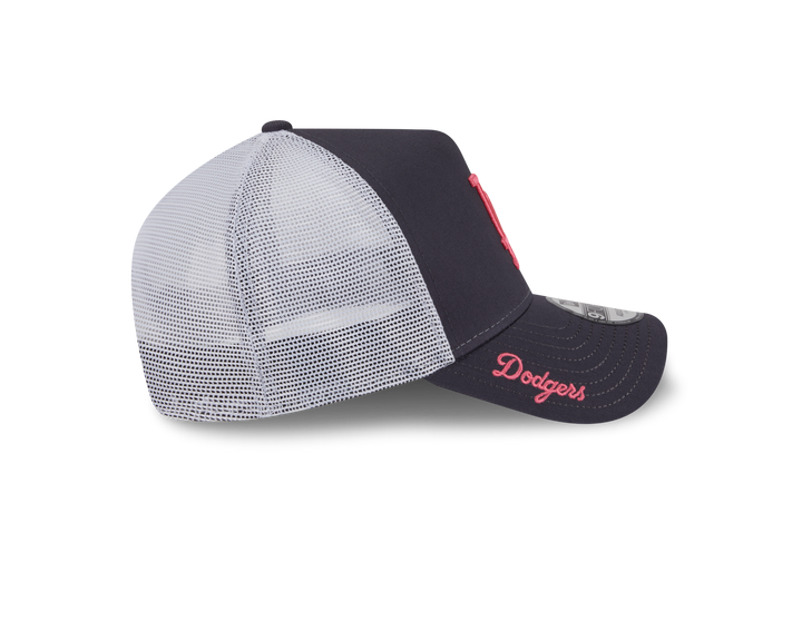 9FORTY A-Frame Trucker Los Angeles Dodgers Color Era Graphite Snapback