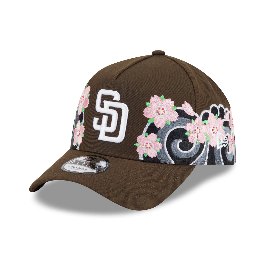 9FORTY A-Frame San Diego Padres Sakura Pack Walnut Adjustable