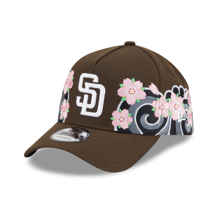 9FORTY A-Frame San Diego Padres Sakura Pack Walnut Adjustable