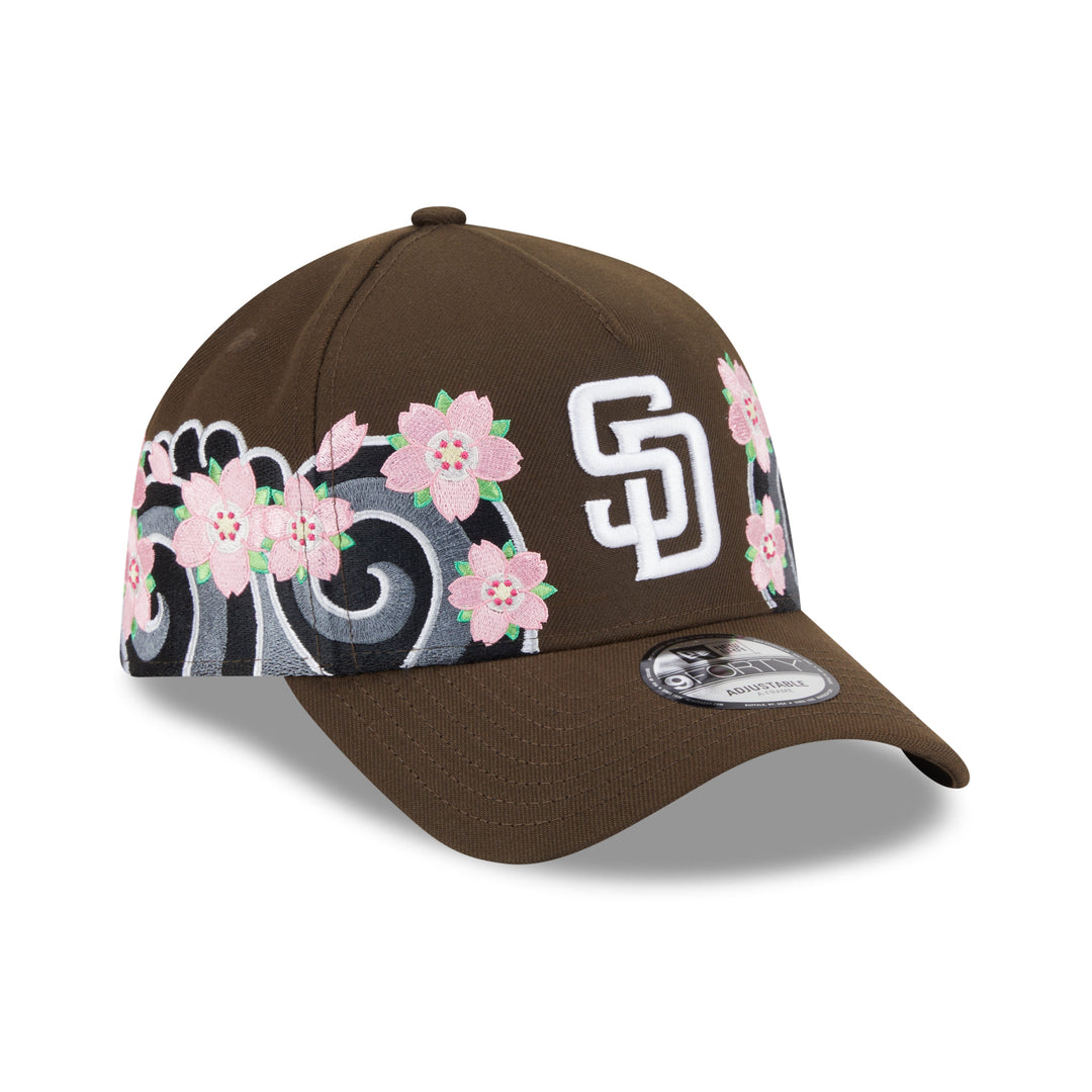 9FORTY A-Frame San Diego Padres Sakura Pack Walnut Adjustable