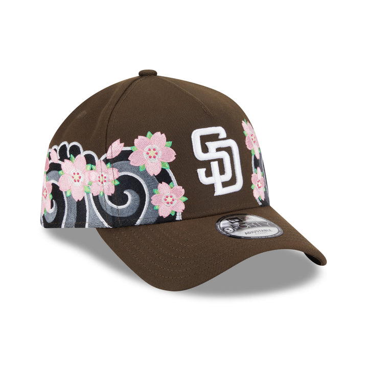 9FORTY A-Frame San Diego Padres Sakura Pack Walnut Adjustable