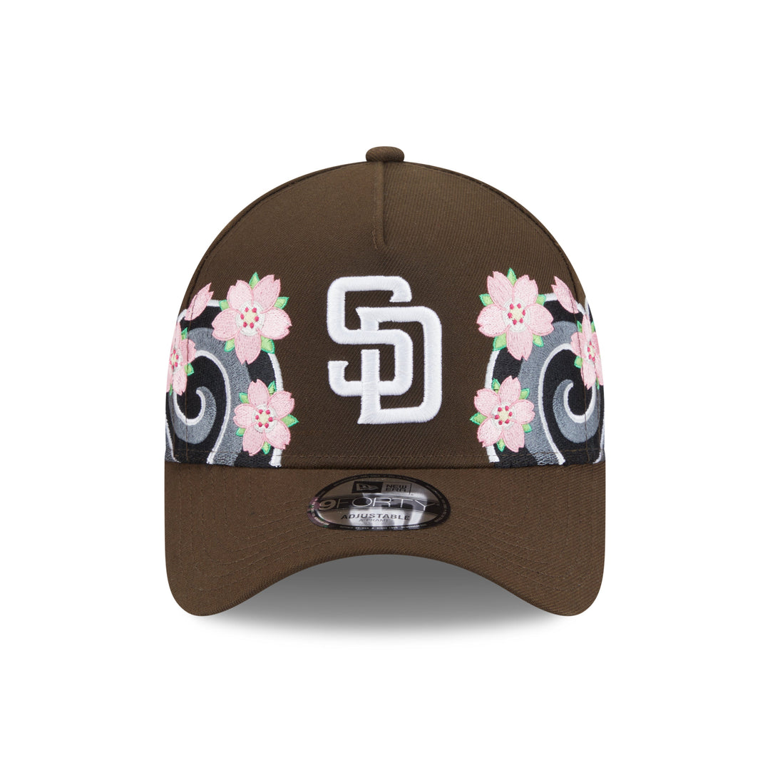 9FORTY A-Frame San Diego Padres Sakura Pack Walnut Adjustable