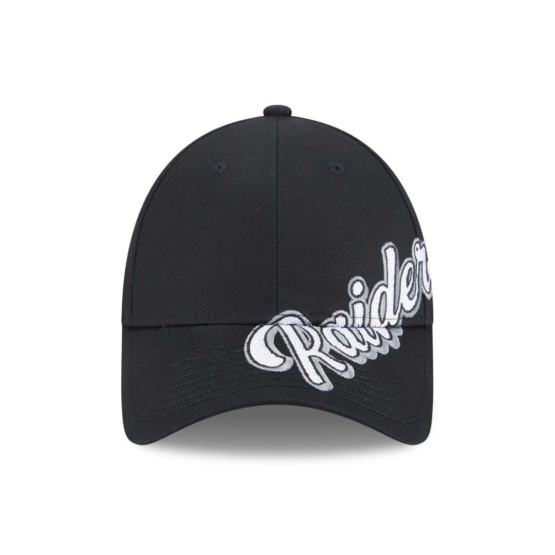 9FORTY Las Vegas Raiders Mix League Cross Panels Black Adjustable