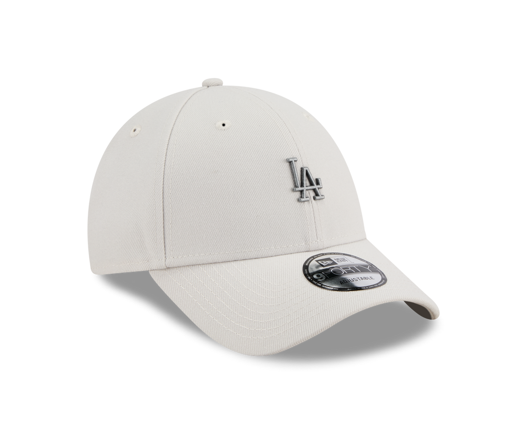 9FORTY Los Angeles Dodgers Mini Rough Metal Badge Vintage Stone Adjustable