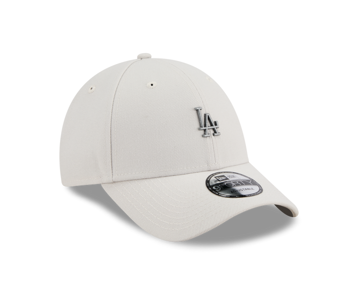 9FORTY Los Angeles Dodgers Mini Rough Metal Badge Vintage Stone Adjustable