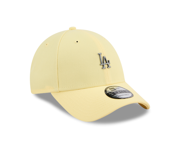 9FORTY Los Angeles Dodgers Mini Rough Metal Badge Baby Yellow Adjustable