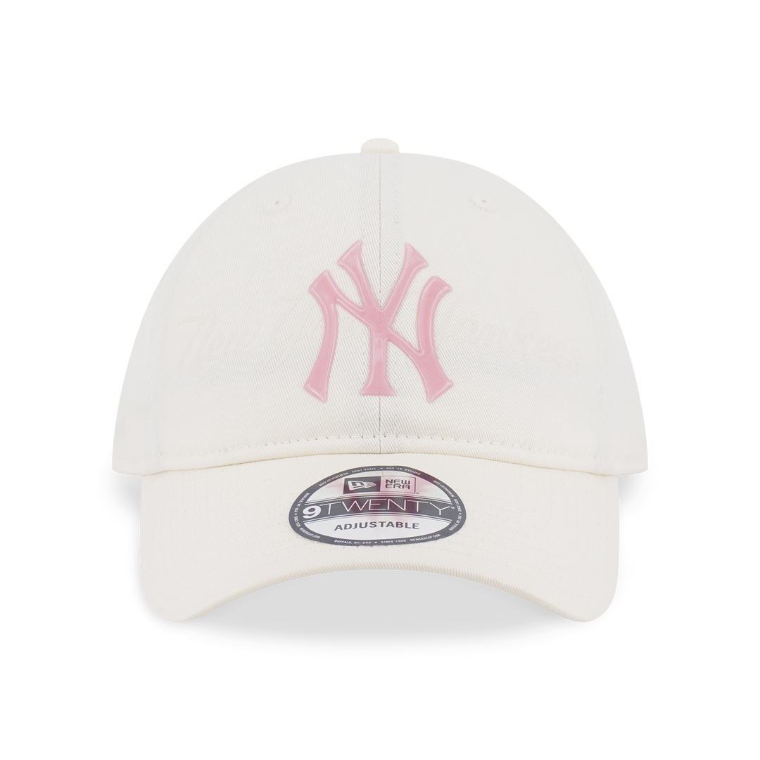 9TWENTY New York Yankees Jelly Chrome White Adjustable