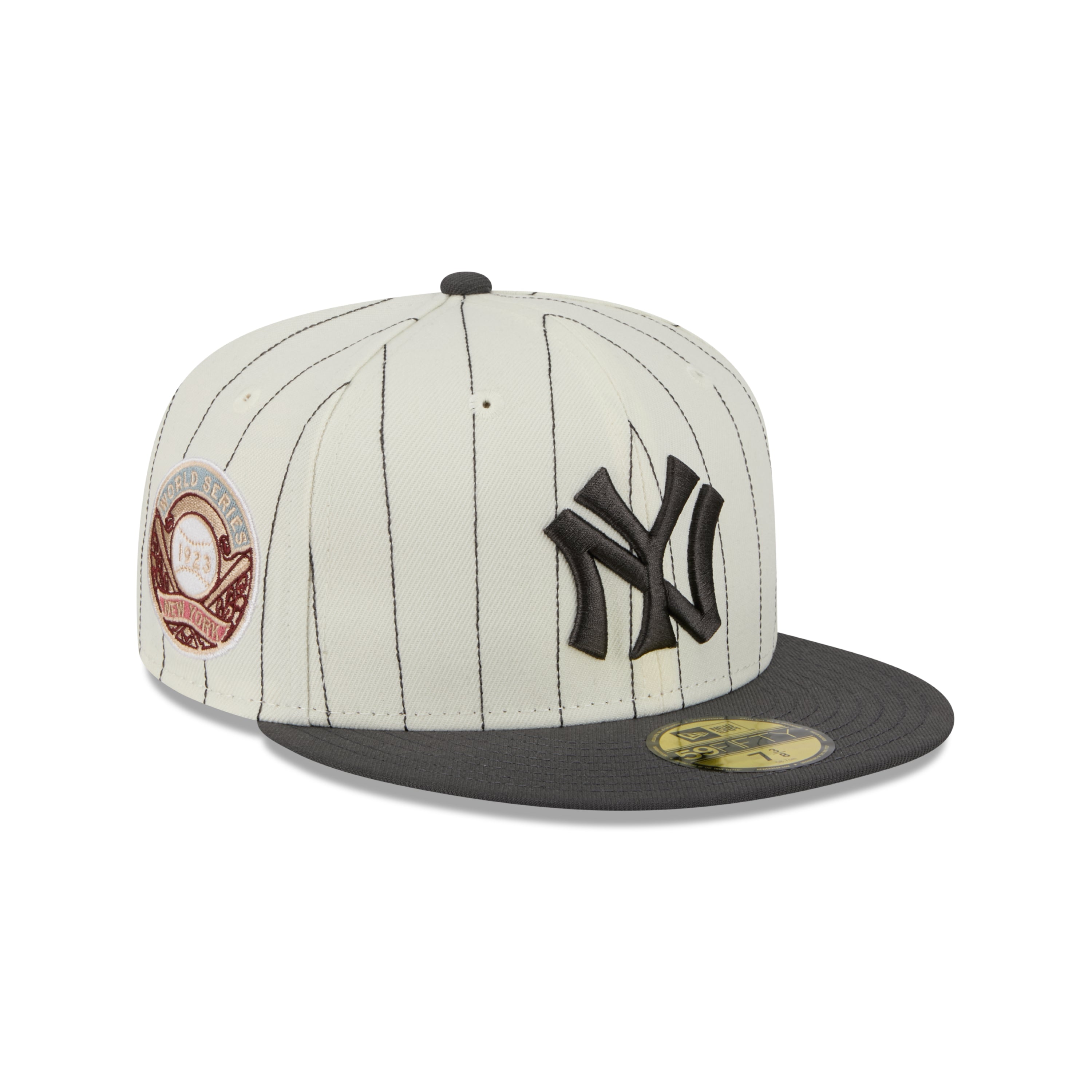 59FIFTY New York Yankees Stripes Chrome White Fitted – New Era