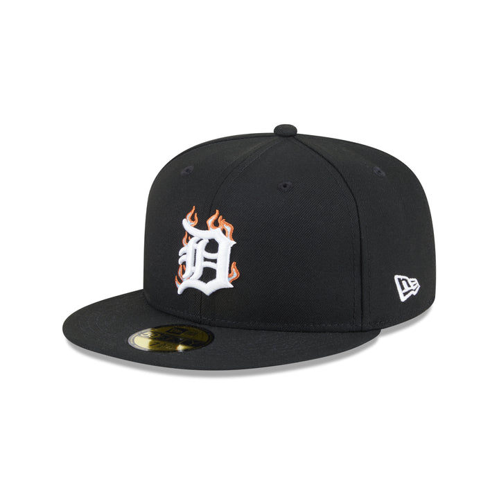 59FIFTY Detroit Tigers Fire Pack Black Fitted