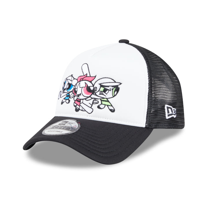 9FORTY A-Frame Trucker New Era x The Powerpuff Girls Black Snapback