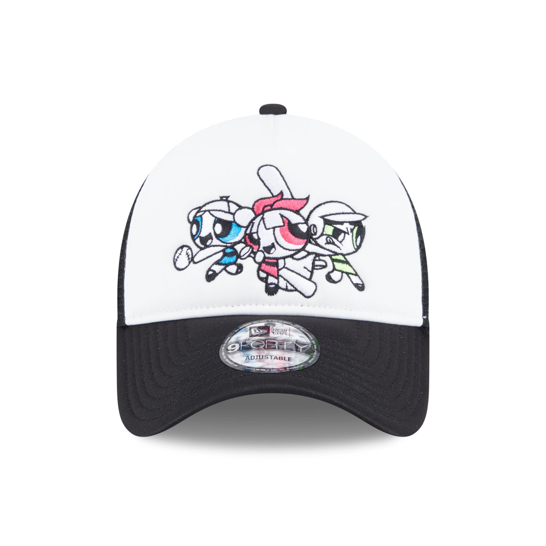 9FORTY A-Frame Trucker New Era x The Powerpuff Girls Black Snapback