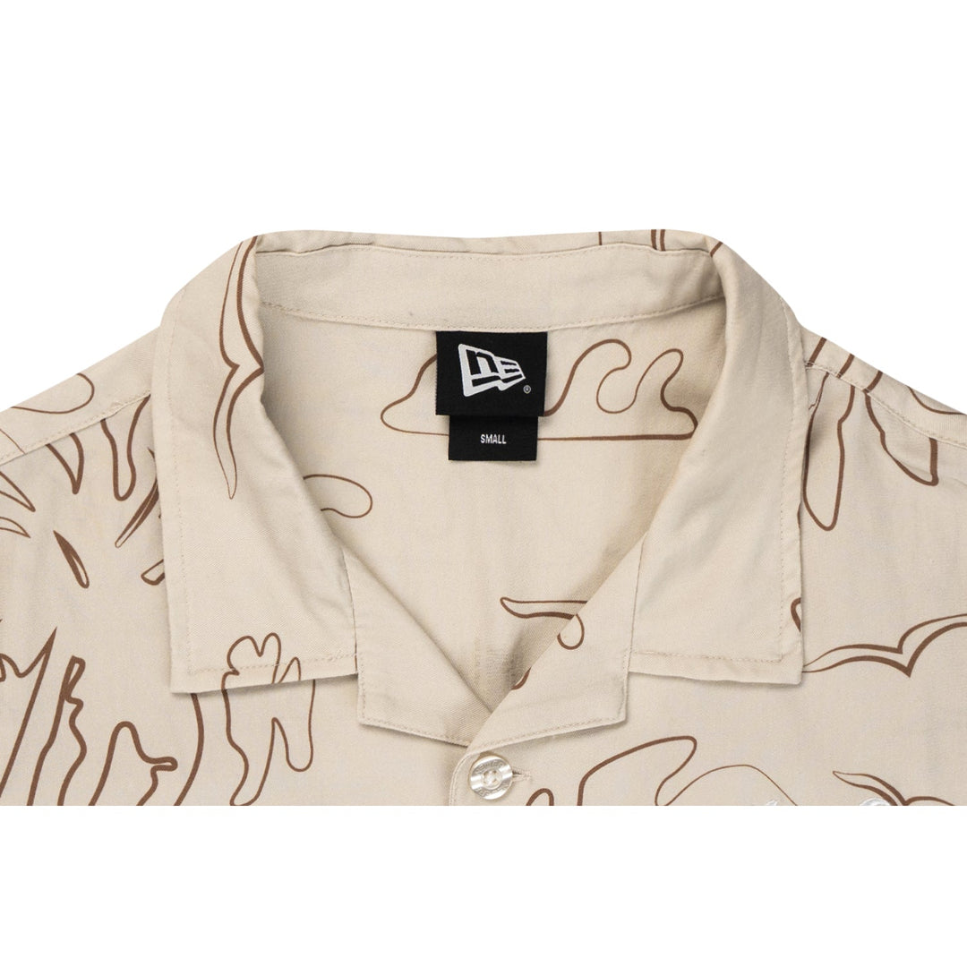 New Era Resort Vintage Stone Woven Shirt