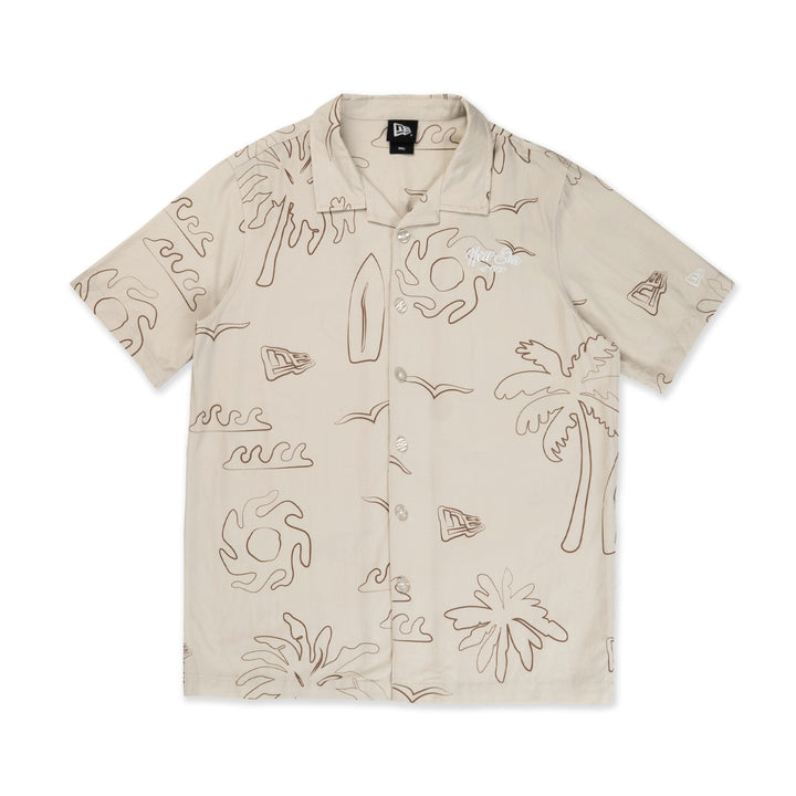 New Era Resort Vintage Stone Woven Shirt