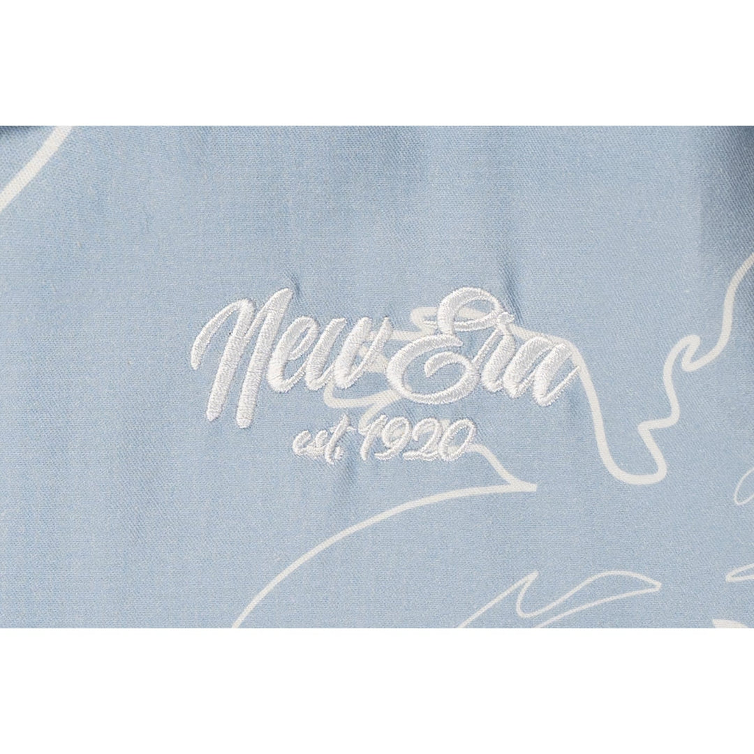 New Era Resort Soft Blue Woven Shirt