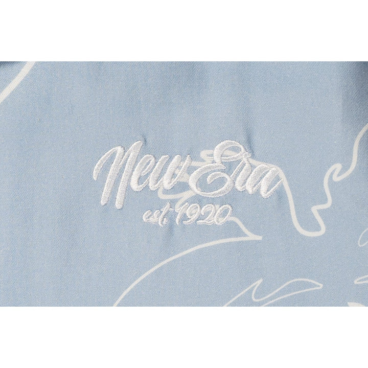 New Era Resort Soft Blue Woven Shirt