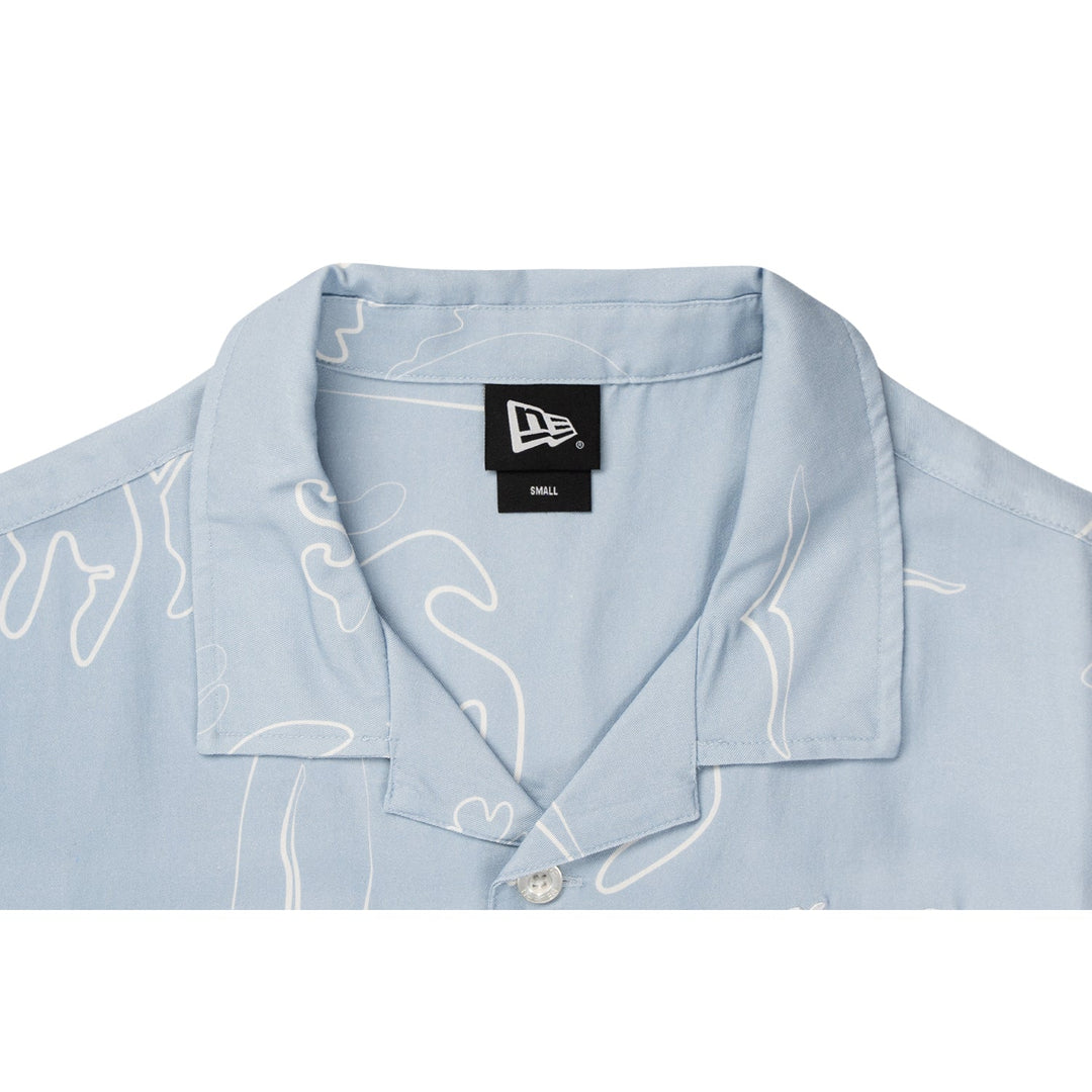 New Era Resort Soft Blue Woven Shirt