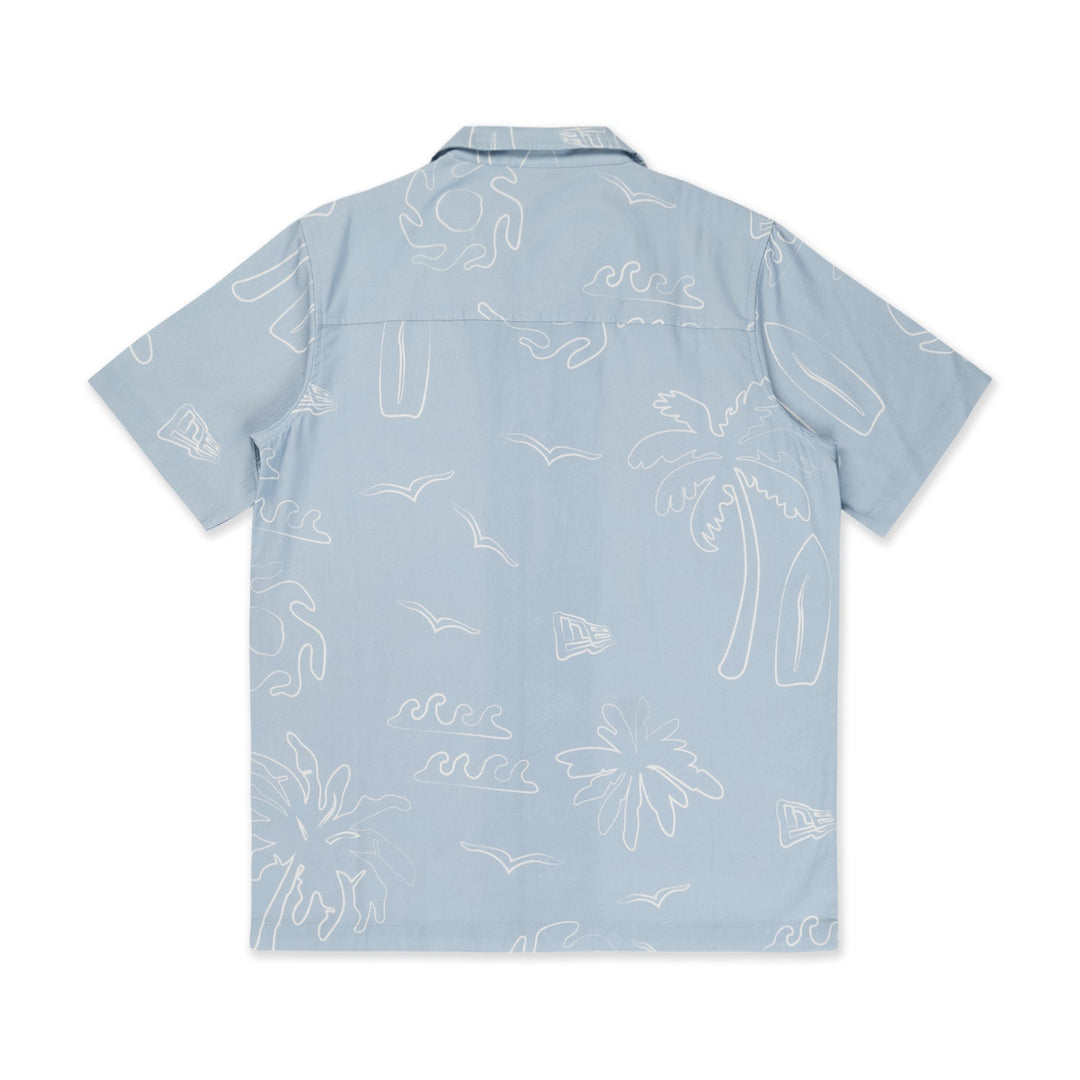 New Era Resort Soft Blue Woven Shirt