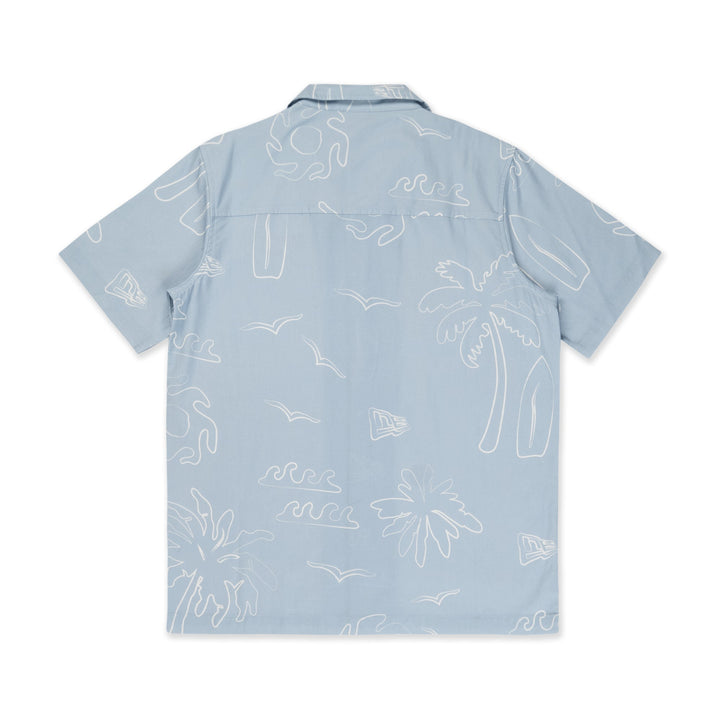 New Era Resort Soft Blue Woven Shirt