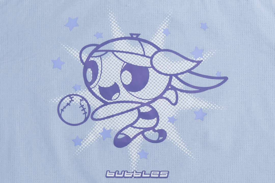 New Era x The Powerpuff Girls Women Blue American Football Crop Jersey