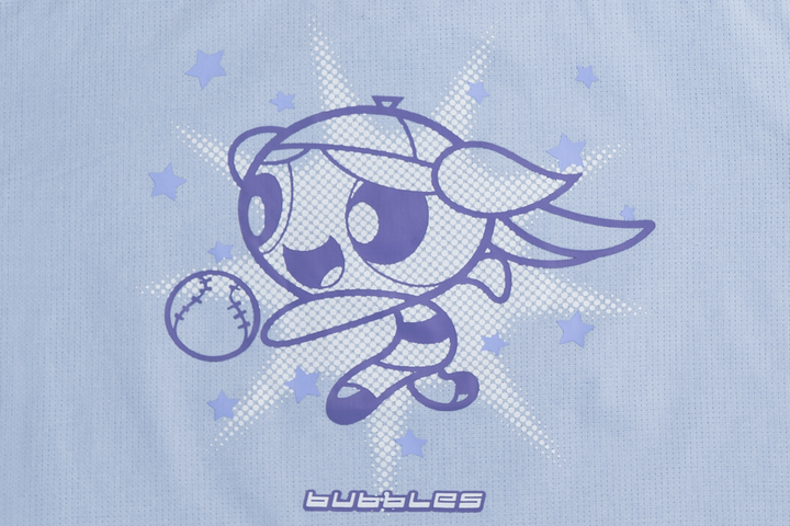 New Era x The Powerpuff Girls Women Blue American Football Crop Jersey