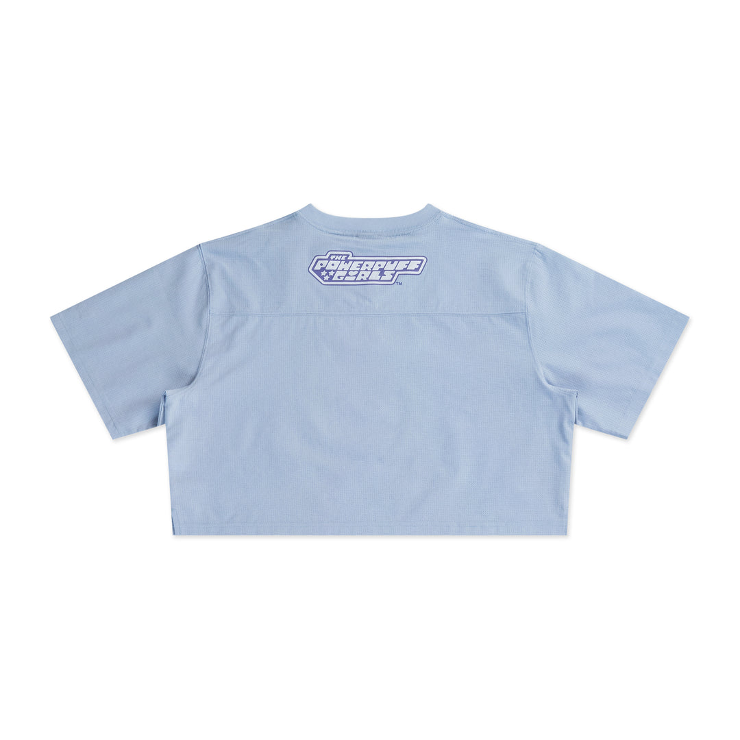 New Era x The Powerpuff Girls Women Blue American Football Crop Jersey