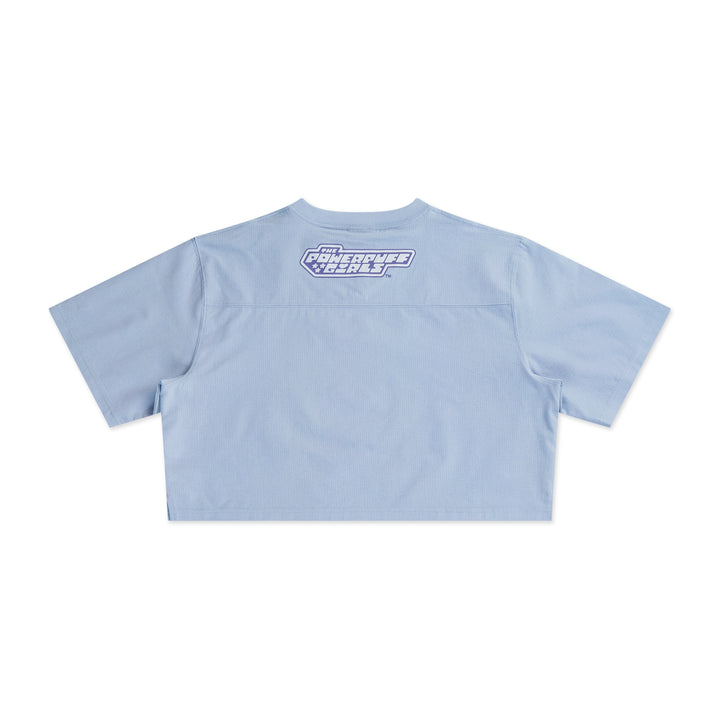 New Era x The Powerpuff Girls Women Blue American Football Crop Jersey