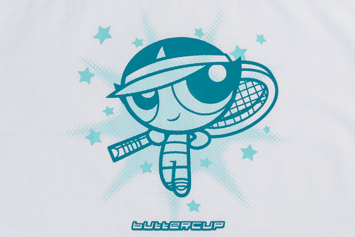 New Era x The Powerpuff Girls Women White American Football Crop Jersey