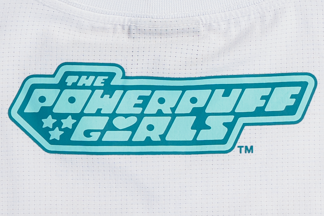 New Era x The Powerpuff Girls Women White American Football Crop Jersey