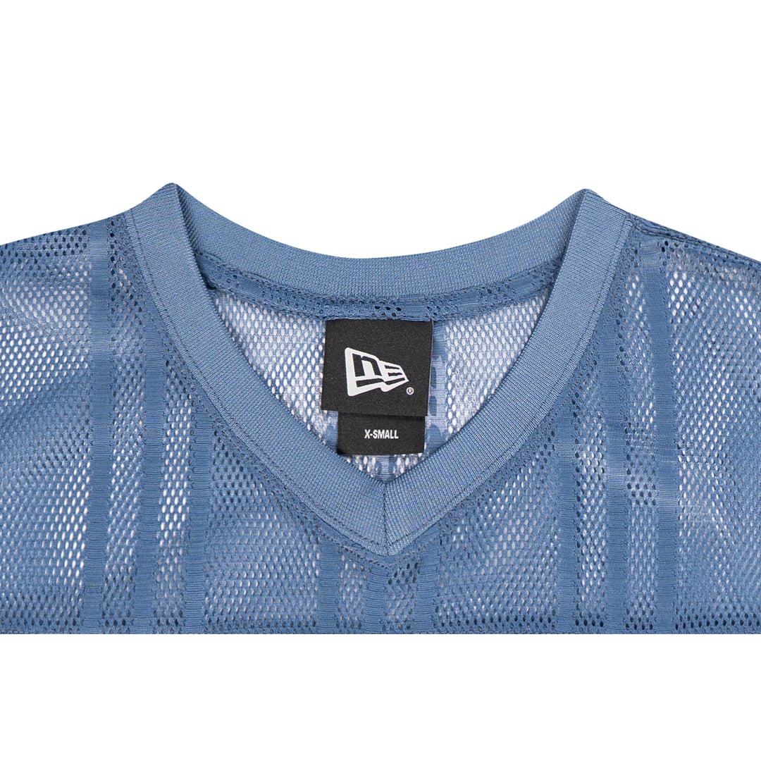New Era Women 1920 Wordmark Street Archived Oceanside Blue American Football Crop Jersey