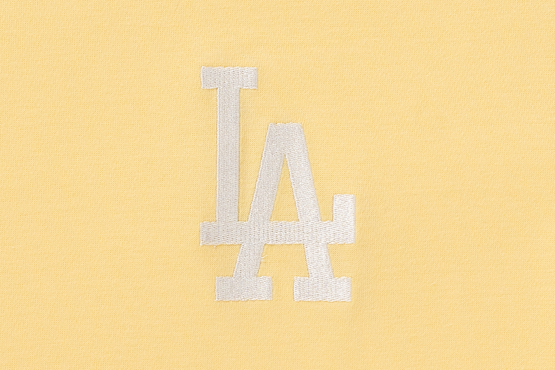 Los Angeles Dodgers Color Era Baby Yellow Women Boxy Tee