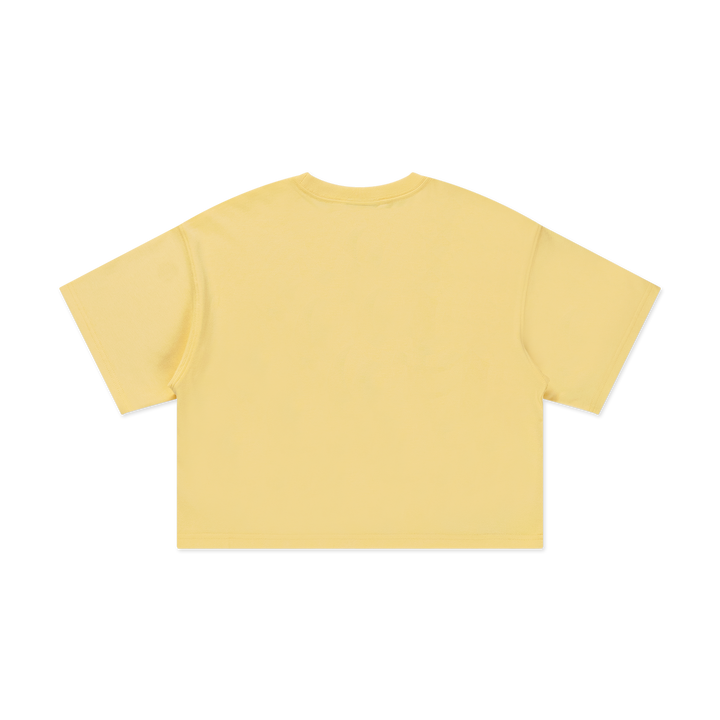 Los Angeles Dodgers Color Era Baby Yellow Women Boxy Tee