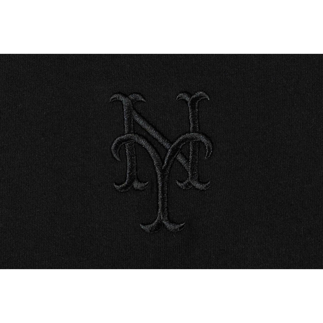 New York Mets MLB Cartoon Black Short Sleeve T-Shirt