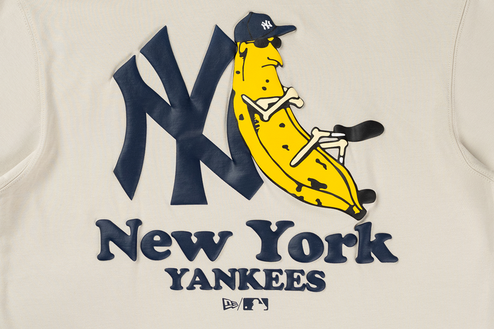New York Yankees Banana Graphic Vintage Stone Short Sleeve T-Shirt