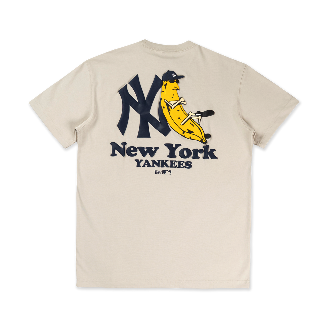 New York Yankees Banana Graphic Vintage Stone Short Sleeve T-Shirt