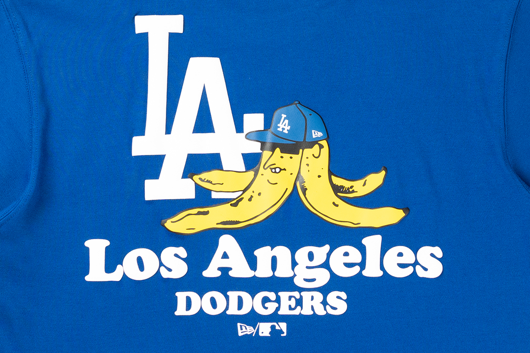 Los Angeles Dodgers Banana Graphic Dark Royal Short Sleeve T-Shirt