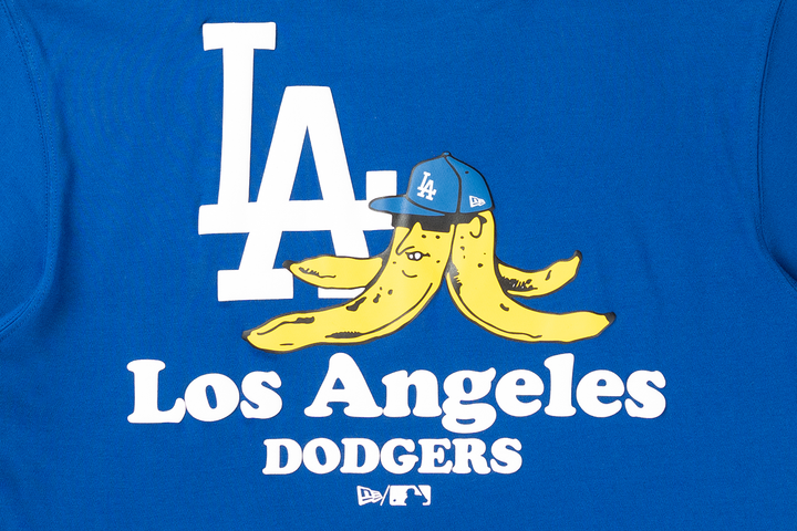 Los Angeles Dodgers Banana Graphic Dark Royal Short Sleeve T-Shirt
