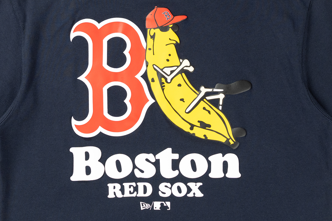 Boston Red Sox Banana Graphic Navy Short Sleeve T-Shirt