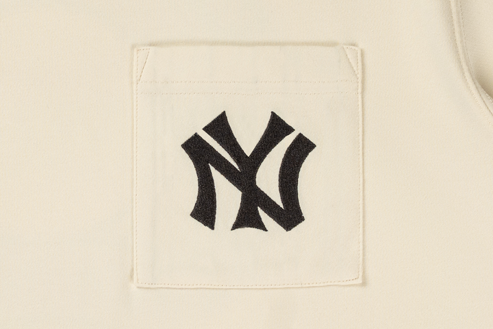 New York Yankees Stripes Chrome White Short Sleeve T-Shirt