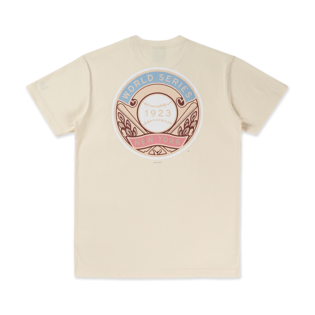 New York Yankees Stripes Chrome White Short Sleeve T-Shirt