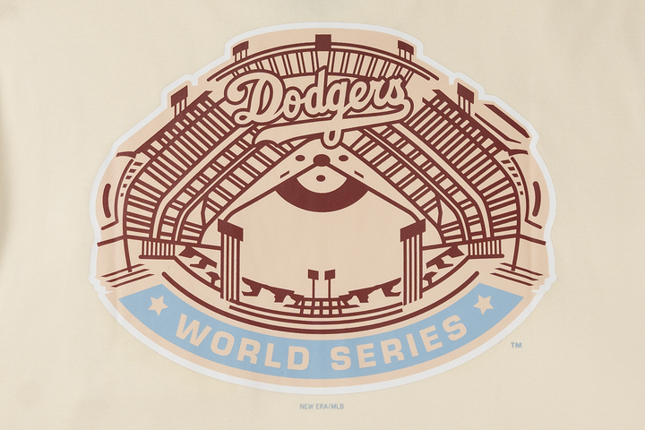 Los Angeles Dodgers Stripes Chrome White Short Sleeve T-Shirt