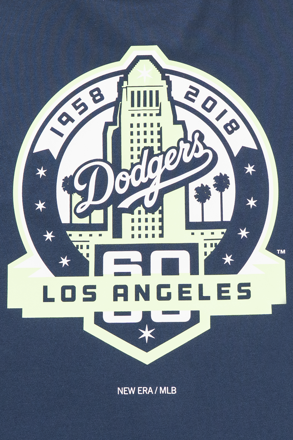 Los Angeles Dodgers Garden Oceanside Blue Short Sleeve T-Shirt